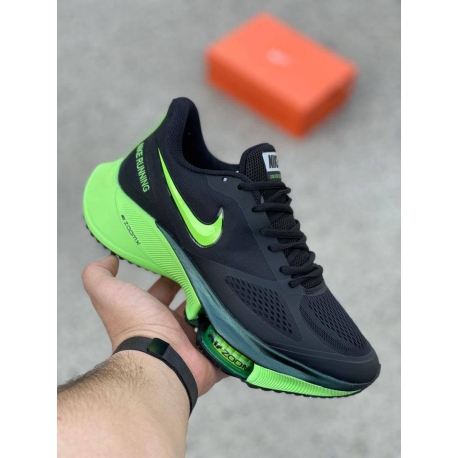 کتانی اورجینال نایک زوم ایکس وین فلو مشکی سبز Nike Zoom Winflo 37x