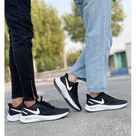 کفش رانینگ و پیاده روی اصلی نایک استراکچر مشکی/سفید Nike Zoom Structure 7 X On 7