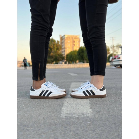 آدیداس سامبا اصلی زنانه و مردانه سفید/مشکی رنگ Adidas Originals Samba OG Sneaker