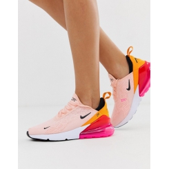 کتانی اورجینال نایک ایر مکس 270 Nike Air Max 270 sneakers with pink and orange synthetic and textile upper